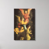 シモン・マーミオンによる天使の合唱、ルネサンス美術 キャンバスプリント (正面)