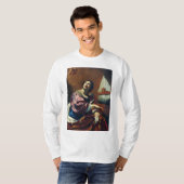 シモン・ヴォエットによる聖セシリア 美術 音楽 装飾 Tシャツ (正面フル)