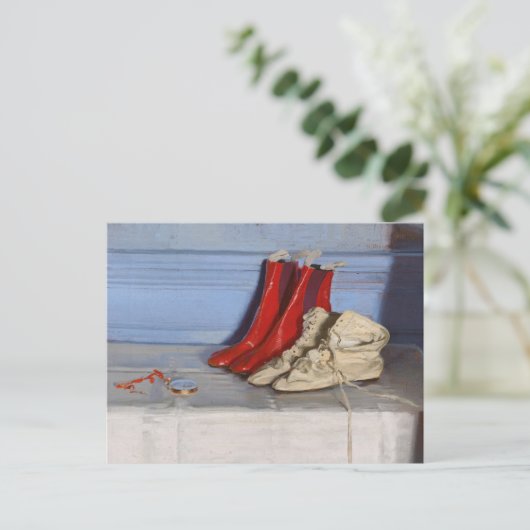 シモ恋しく思ソンのブーツ | ウィリアム・ニコルソン ポストカード (スタンド正面)