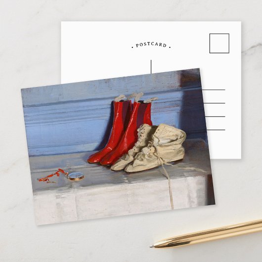シモ恋しく思ソンのブーツ | ウィリアム・ニコルソン ポストカード