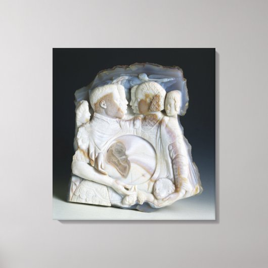 シモ・デ・メディチ(1519-74)と彼の姿を描いたカメオ キャンバスプリント (正面)