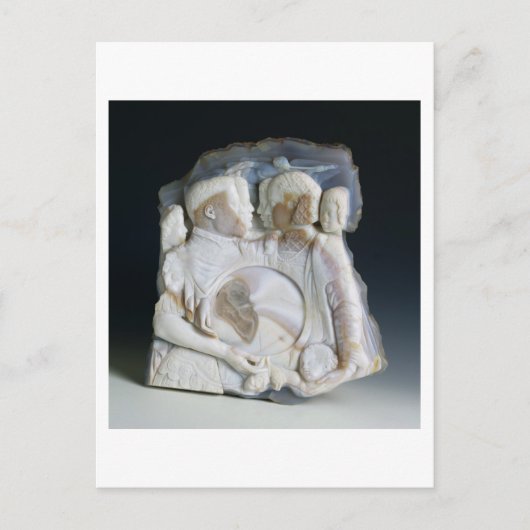 シモ・デ・メディチ(1519-74)と彼の姿を描いたカメオ ポストカード (正面)