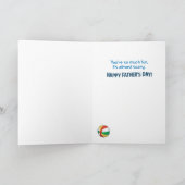 シャおもしろいーク・キッドとパパがプールの父の日に カード (内部)