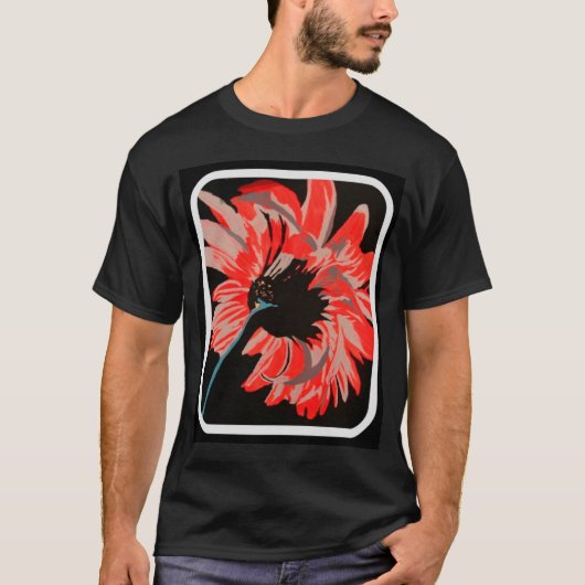 シャイな花 Tシャツ (正面)