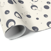 シャイな象のパターン ラッピングペーパー (ロールコーナー)