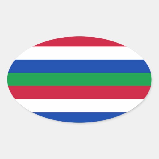 シャイエルモンニコフ国旗 楕円形シール (正面)