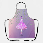 シャイエレガントスタイリッシュー・ダイアモンズ・バレリーナ エプロン (正面)