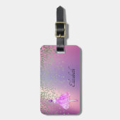 シャイエレガントスタイリッシュー・ダイアモンズ・バレリーナ ラゲッジタグ (正面縦)