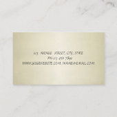 シャイエレガントースタイリッシュダイヤモンド – グリッターラフェイクッシュ 名刺 (裏面)