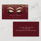 シャイエレガントーモダンダイヤモンド – グリッターラフェイクッシュ 名刺 (正面/裏面)