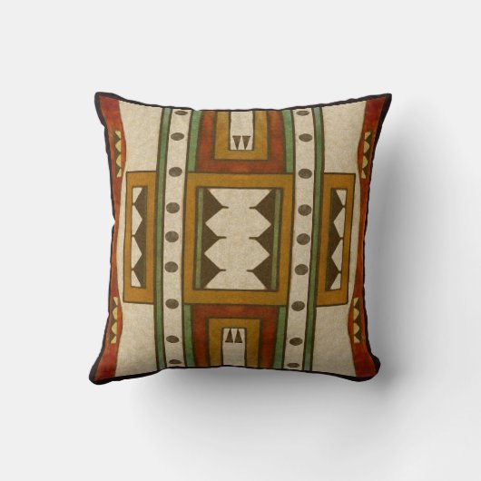 シャイエンヌのスタイルの1860年代のparflecheのデザイン クッション (裏面)