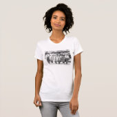 シャイエンヌのフロンティア日の6人の女性のカーボーイ Tシャツ (正面フル)