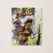 シャイエンヌの原産のアメリカインディアン ジグソーパズル (縦)