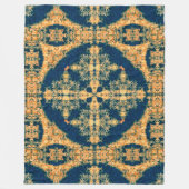 シャイエンヌの原産のバッファローの神聖な薬の車輪の芸術 フリースブランケット (正面)