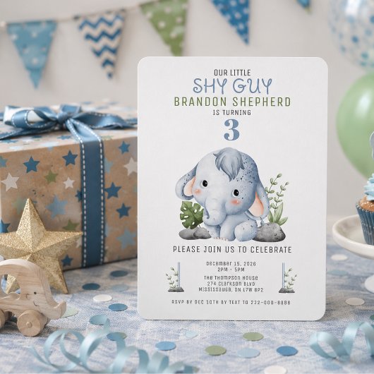 シャイガイアンパンの誕生日パーティー招待状です 招待状