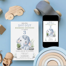 シャイガイゾウ誕生日招待状