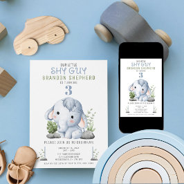 シャイガイゾウ誕生日招待状 招待状