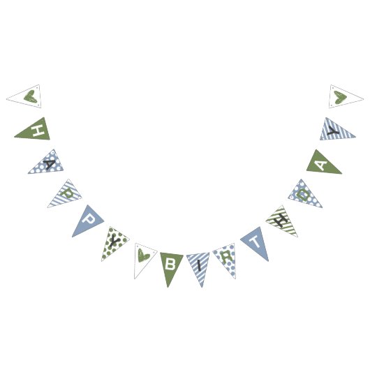 シャイガイハッピーバースデーバンティンバナー バンティングフラッグ (全)