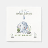 シャイガイ誕生日パーティー紙ナプキンス スタンダードカクテルナプキン (正面)