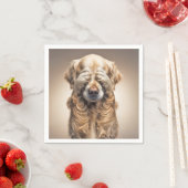 シャイゴールデンレトリバー スタンダードカクテルナプキン (インサイチュ)