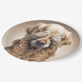 シャイゴールデンレトリバー ペーパープレート (アングル)