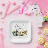 シャイック シアーズ トゥ ラブ ヴィネヤード ウォーターカラー ペーパープレート (パーティー)