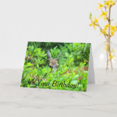 シャイディアワイルドライフ誕生日 カード (黄色い花)