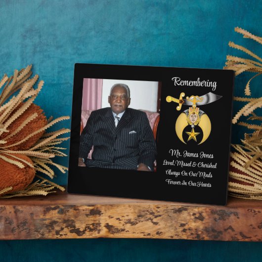 シャイナーズ記念プレート フォトプラーク (側面)