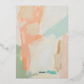 シャイニーカラフルパステル春サマーブライダルシャワー 箔招待状 (裏面)