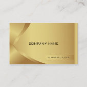 シャイニーゴールデンラグジュアリーカンパニービジネスモノグラム 名刺 (裏面)