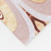 シャイニーサーモンピンクグリッターマーメイドはかりで測魚 フリースブランケット (角)