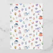 シャイニーザシーボーイズ海賊海誕生日 箔招待状 (裏面)