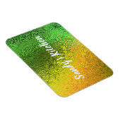 シャイニーシェードグリーン&イエローネームキッチンプレミアム マグネット (右側)