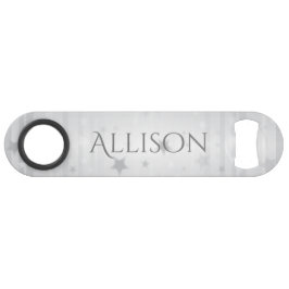 シャイニーシルバースターパーソナライズされたボトルオープナー スピード栓抜き