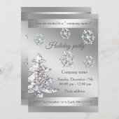 シャイニーシークイン雪企業の片クリスマスパーティー 招待状 (正面/裏面)