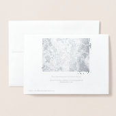 シャイニーディスコボールオーナメントシルバー 箔カード (裏面封筒付き)