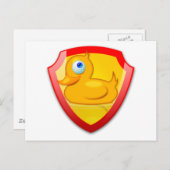 シャイニーディフェンダーアヒル ポストカード (正面/裏面)