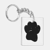 シャイニードッグポープリントスケッチ キーホルダー (正面左)