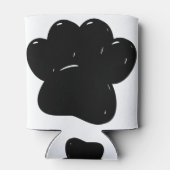 シャイニードッグポープリントスケッチ 缶クーラー (裏面)