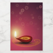 シャイニーハッピーディワリディヤ – フードコンテナラベル フードラベル (シングルラベル)