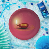 シャイニーハッピーディワリディヤ – 紙プレート ペーパープレート (パーティー)