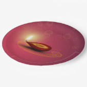 シャイニーハッピーディワリディヤ – 紙プレート ペーパープレート (アングル)