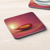 シャイニーハッピーディワリディヤ – Cork Coaster コースター (左側)