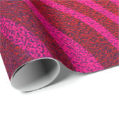 シャイニーピンクグラムゼブラアニマルプリントガーリーパーティー ラッピングペーパー (ロールコーナー)
