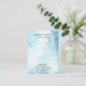 シャイニーブルー《写真》ぼけ味ジュエリーブレスレットネックレス 名刺 (スタンド正面)