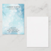 シャイニーブルー《写真》ぼけ味ジュエリーブレスレットネックレス 名刺 (正面/裏面)