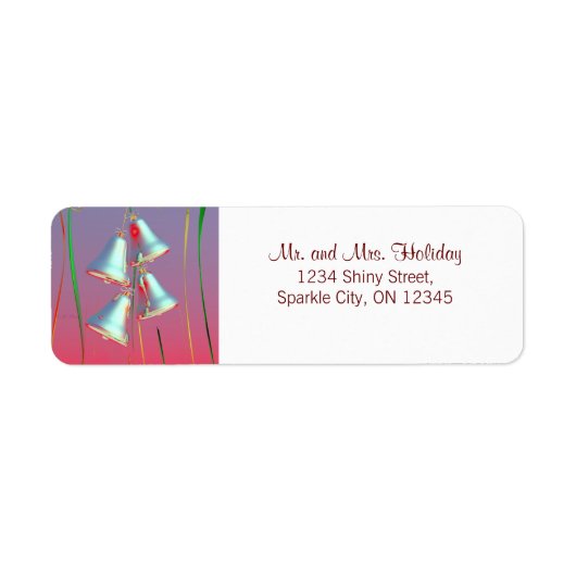 シャイニーホリデーシルバーベル ラベル (正面)