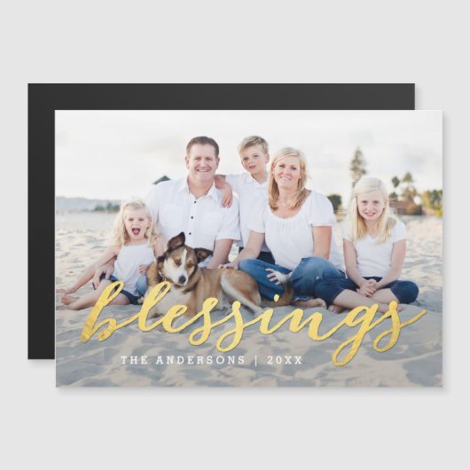 シャイニー恵みホリデーフォト薄型磁気カード (正面/裏面)