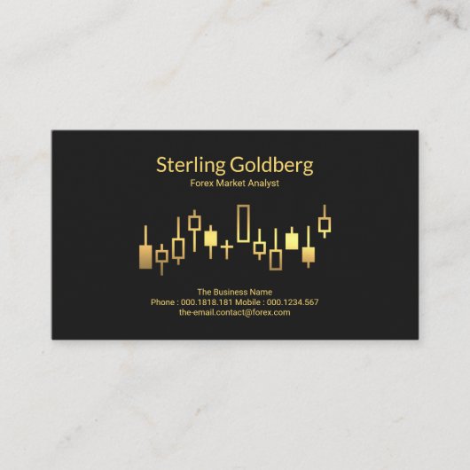 シャイニー金ゴールド証券取引所のForex Dealer 名刺 (正面)