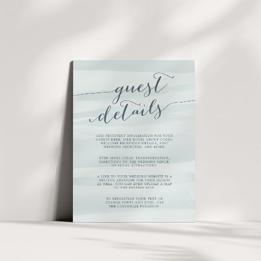 シャイフォン ウォーターカラー ゲスト詳細カード | シー エンクロージャーカード